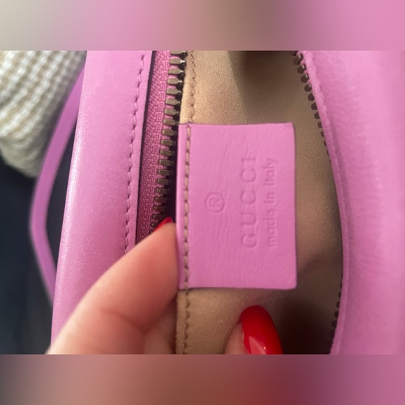 SOLD Gucci GG Marmont Small Camera Bag pink purple - Picture 10 of 13